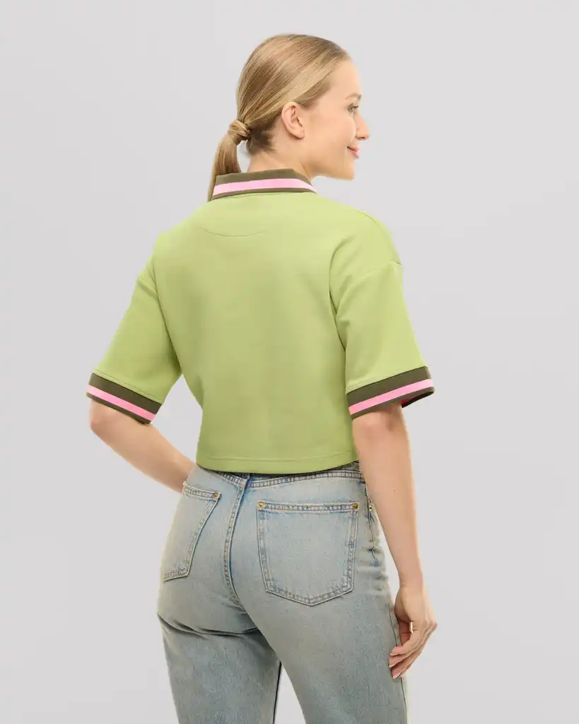 Cropped polo shirt "Abbie"