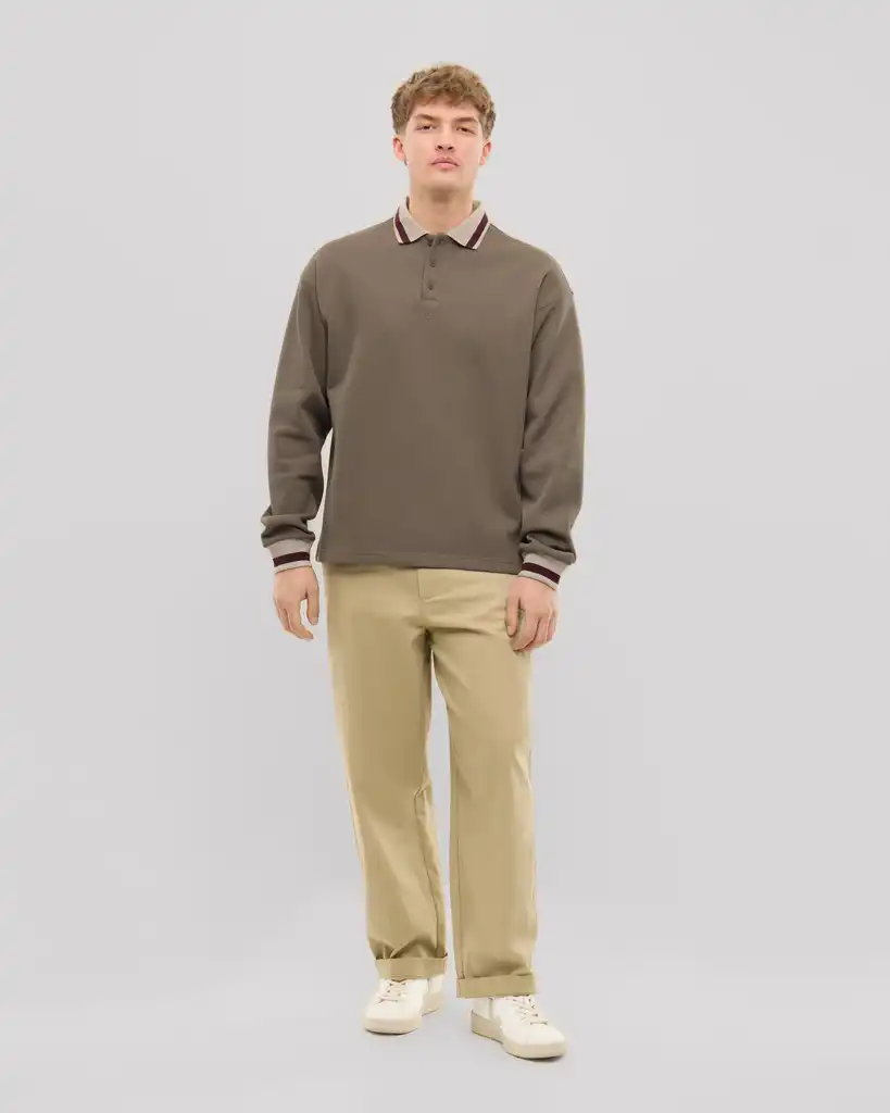 Long sleeve polo shirt “Brandon”