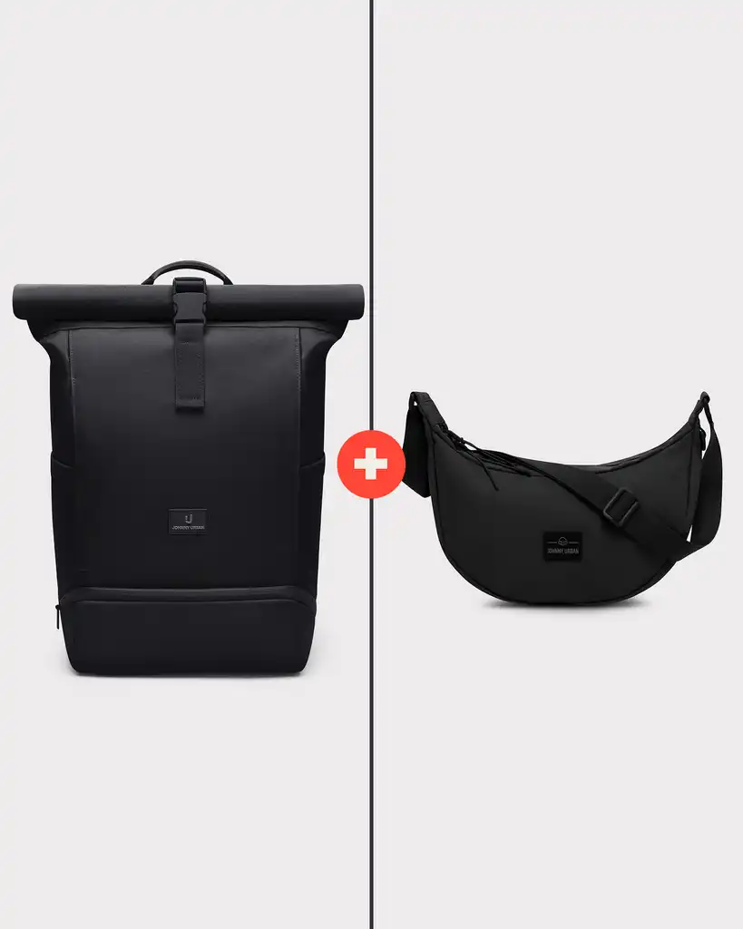 Backpack + Half Moon Bag Bundle