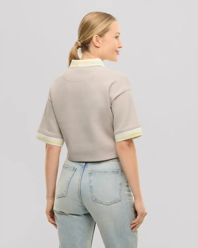Cropped polo shirt "Abbie"