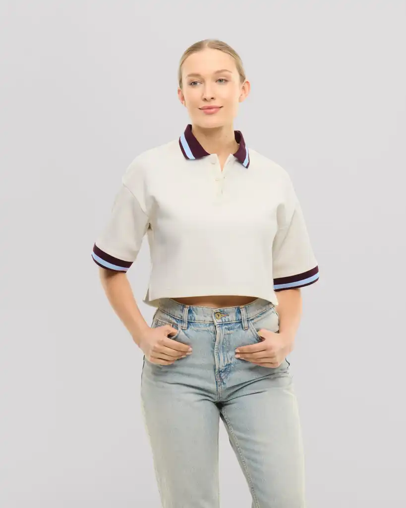Cropped polo shirt "Abbie"